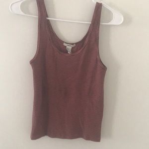 Pink and black striped forever 21 tank